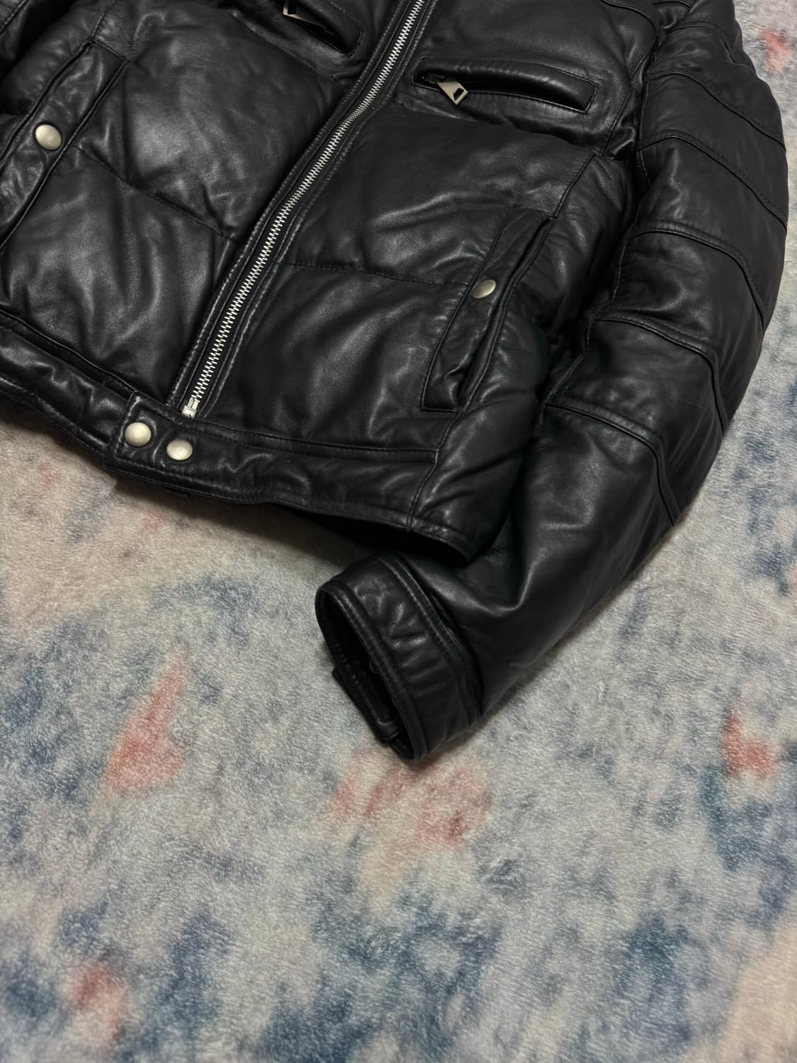 Unknown raccoon fur lamb skin down jacke 상품이미지6