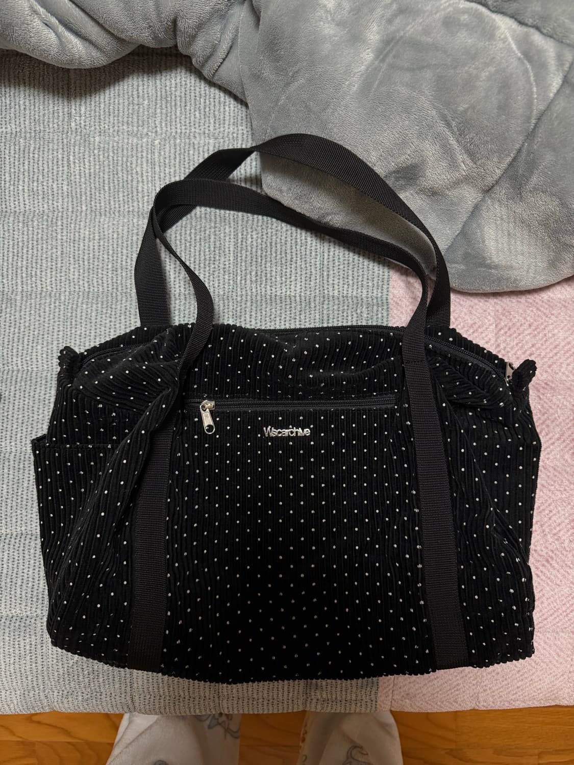 wsc archive 도트 배럴백 블랙 상품이미지2