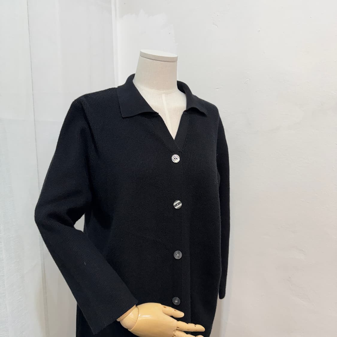 브런치 카라 블랙니트원피스 롱원피스 롱드레스 3871 상품이미지2