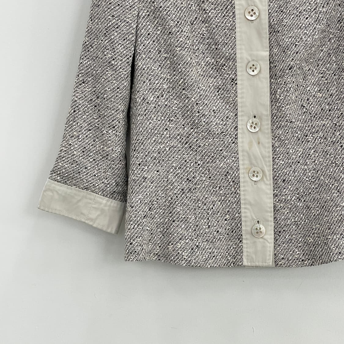 막스마라 트위드 논카라 자켓 상품이미지3