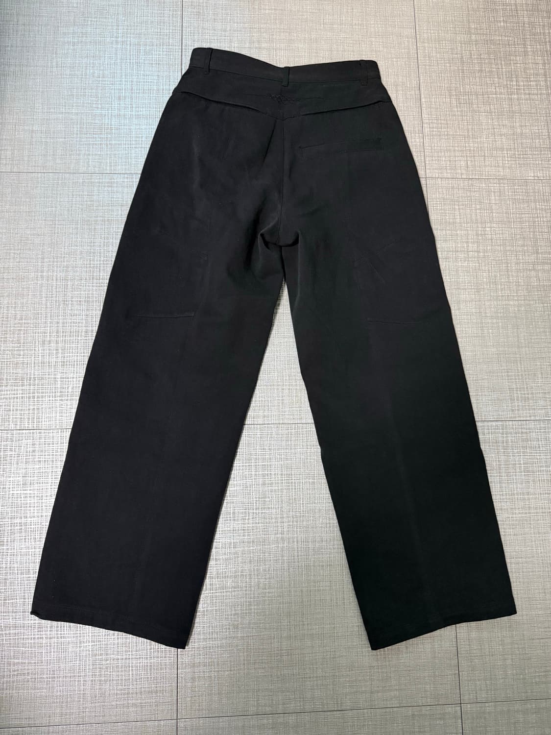 [S] 노드랩스 DEV:7 와이드 코튼 팬츠 블랙 상품이미지6