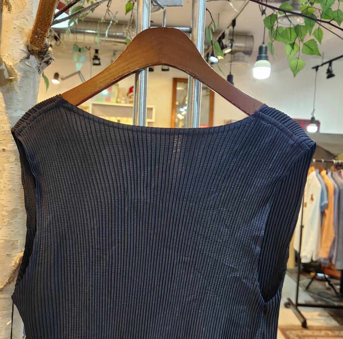 90s 제펜 민소매 플리츠 민소매 빈티지 원피스 미사용품 상품이미지7