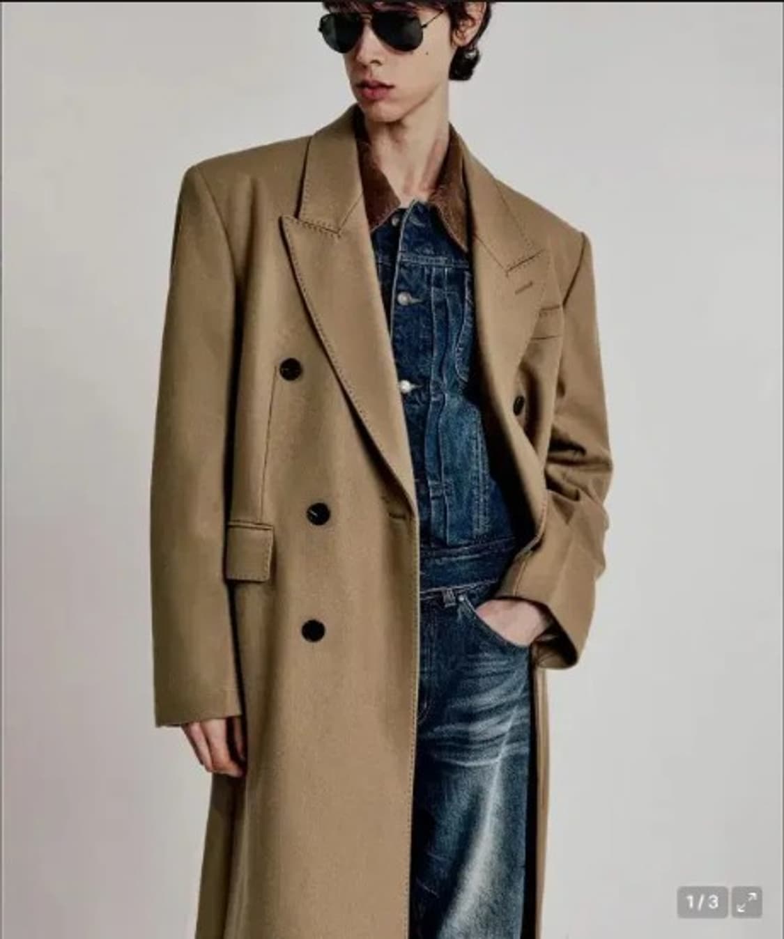 엘무드 발렌티누스 더블 코트 카멜 46사이즈
 상품이미지1