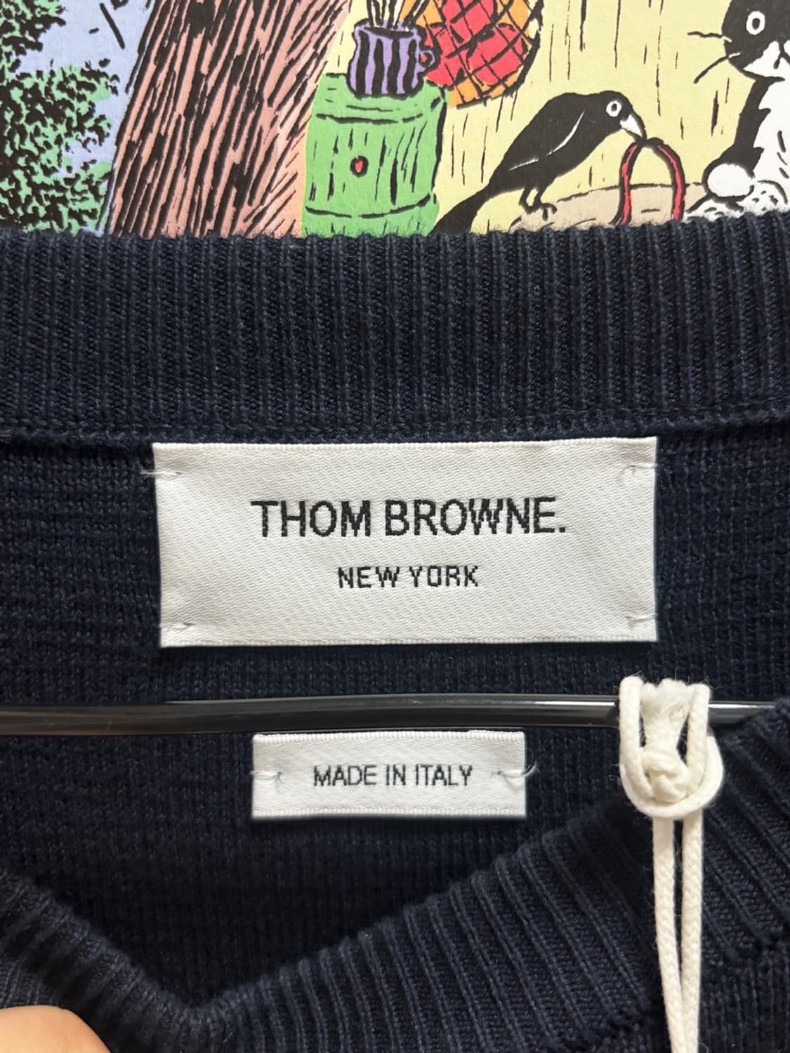 [정품/size4/택포함] 톰브라운 밀라노 스티치 금장 니트 상품이미지3