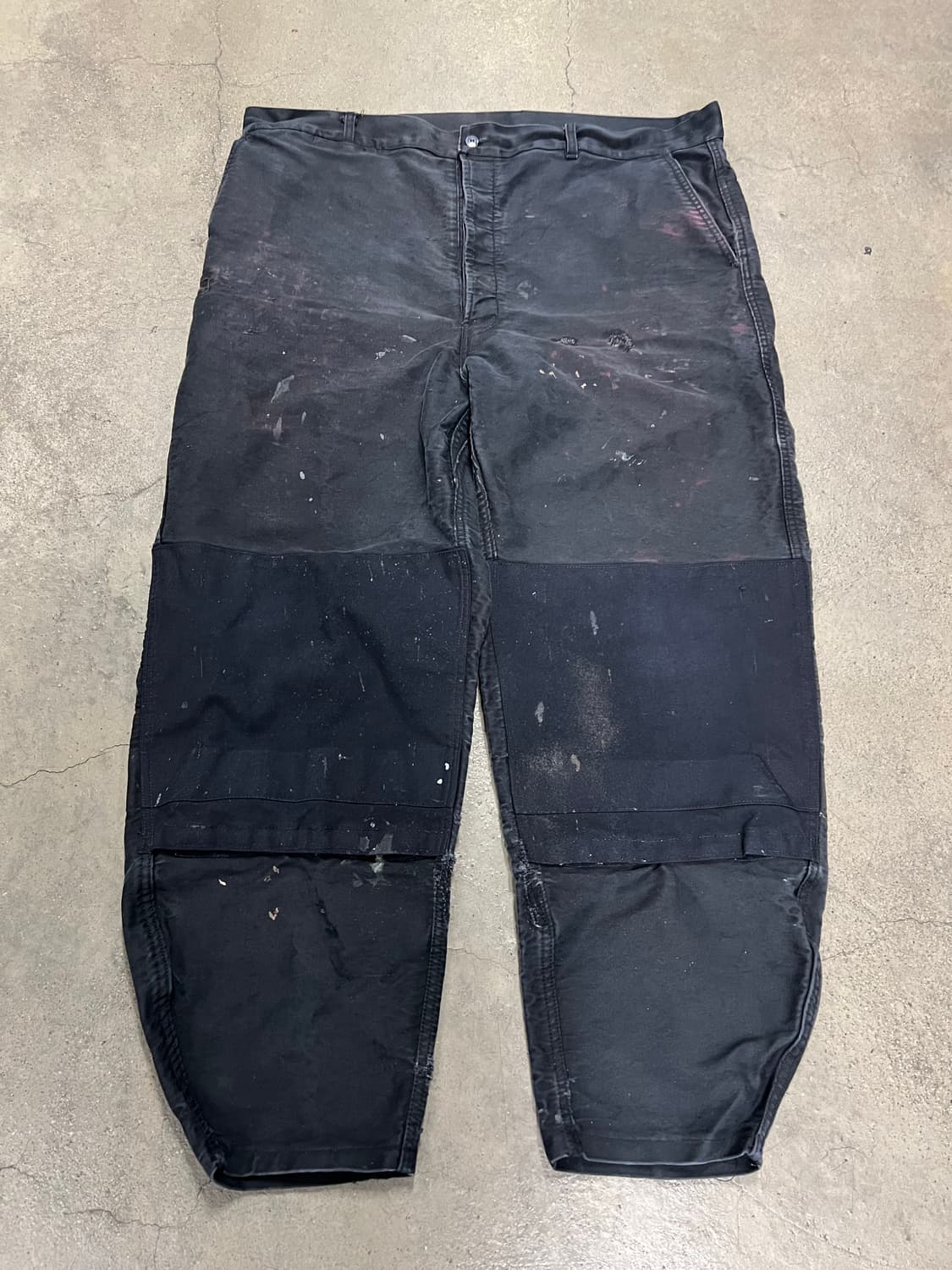 OLD EURO BLACK MOLESKIN 빈티지블랙몰스킨워크팬츠 상품이미지5