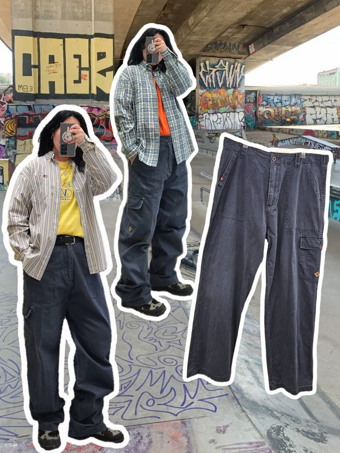 USA DC 블루 그레이 카고PT 상품이미지1