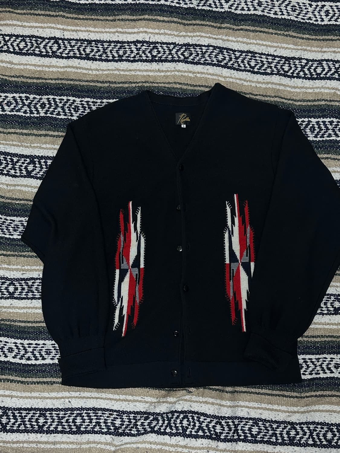 니들스 치마요 가디건 L 블랙 상품이미지1