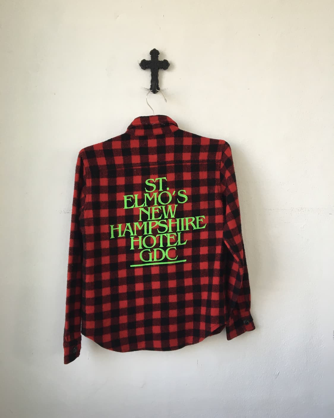 Woolen check pattern shirt 상품이미지3