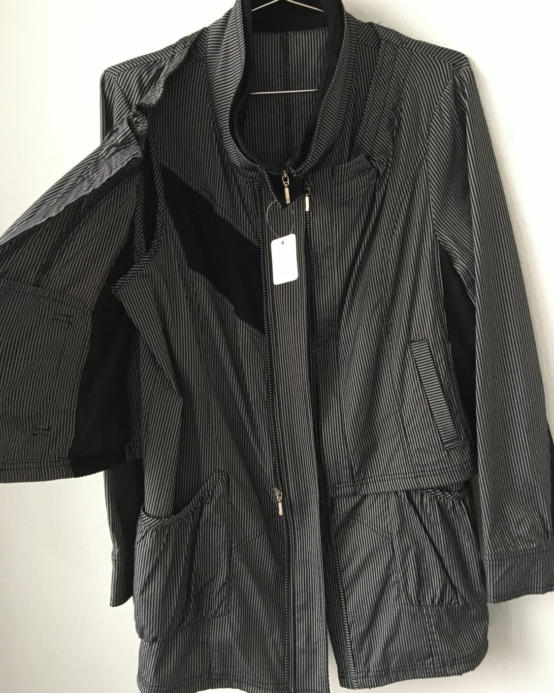 2way stripe pattern vest & jacket 상품이미지3
