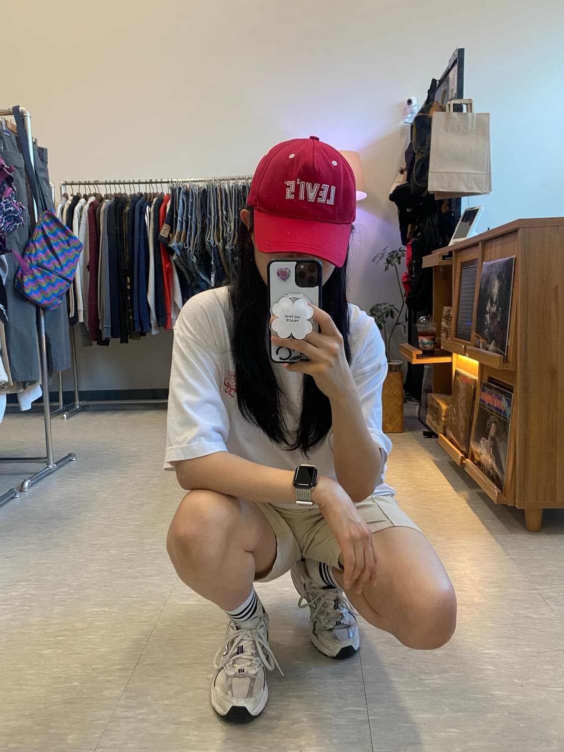 리바이스 레드 볼캡 상품이미지1