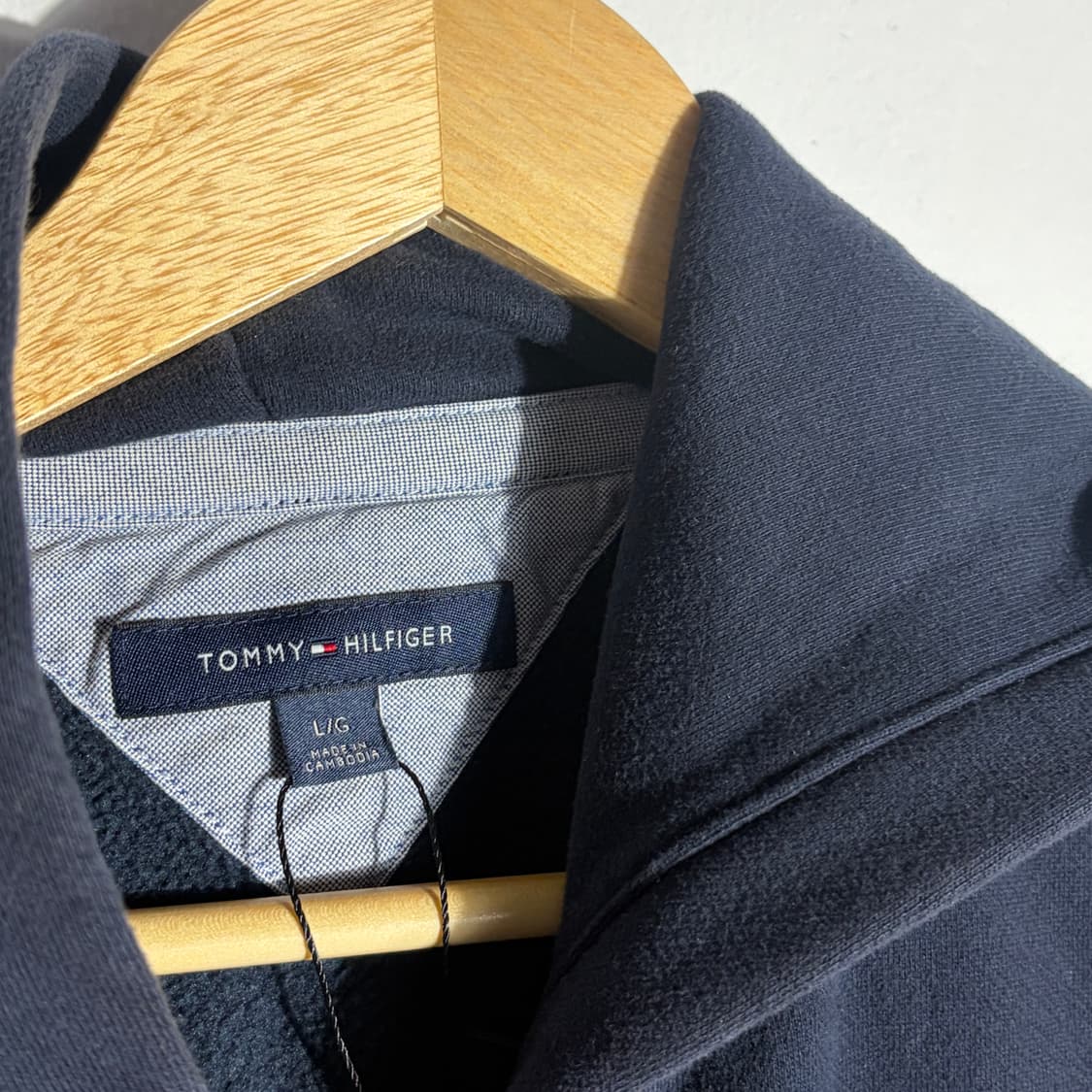 타미힐피거 네이비 기모 후드집업 (무료배송) 상품이미지3