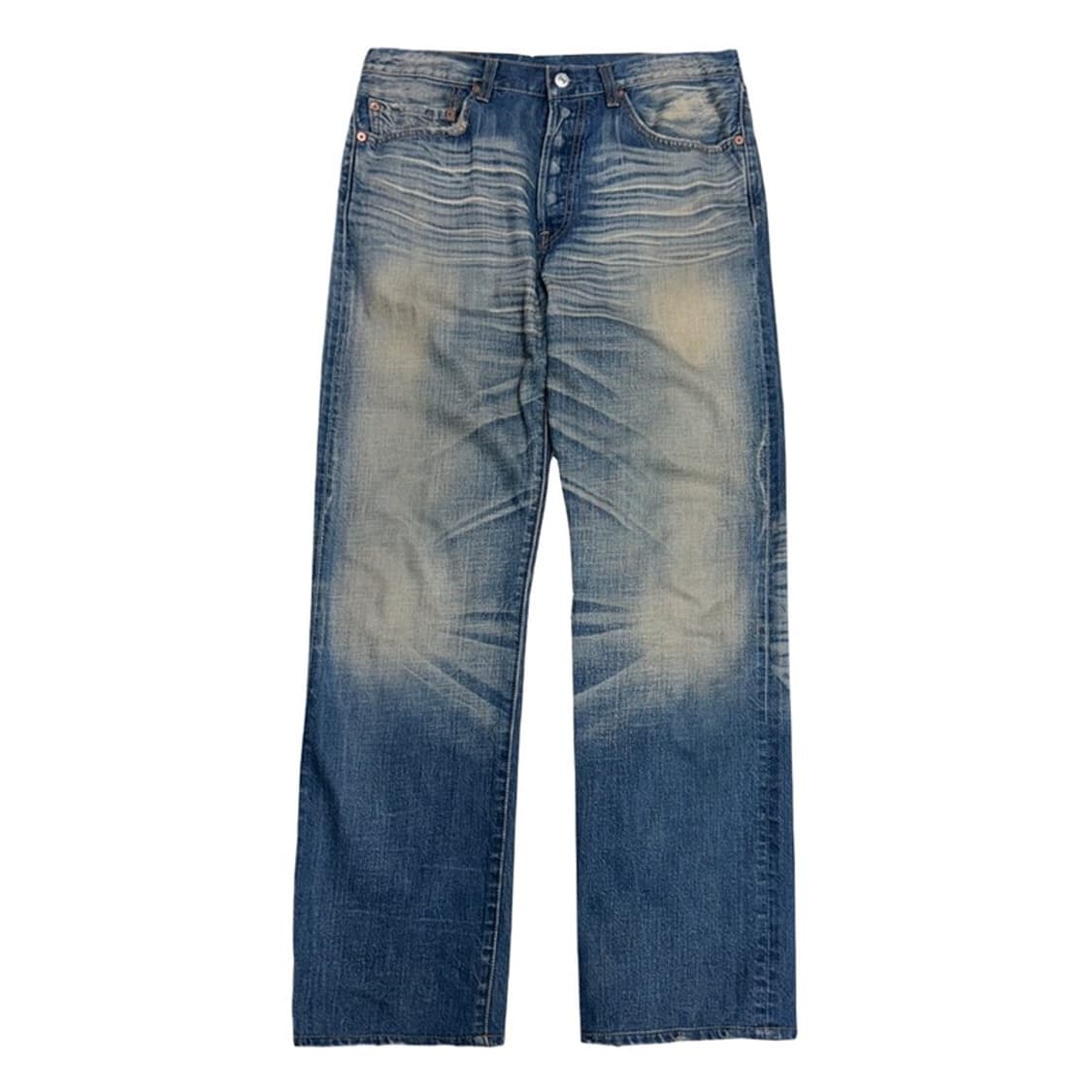 LEVI'S 501 버튼플라이 워싱 진 82X84 상품이미지1