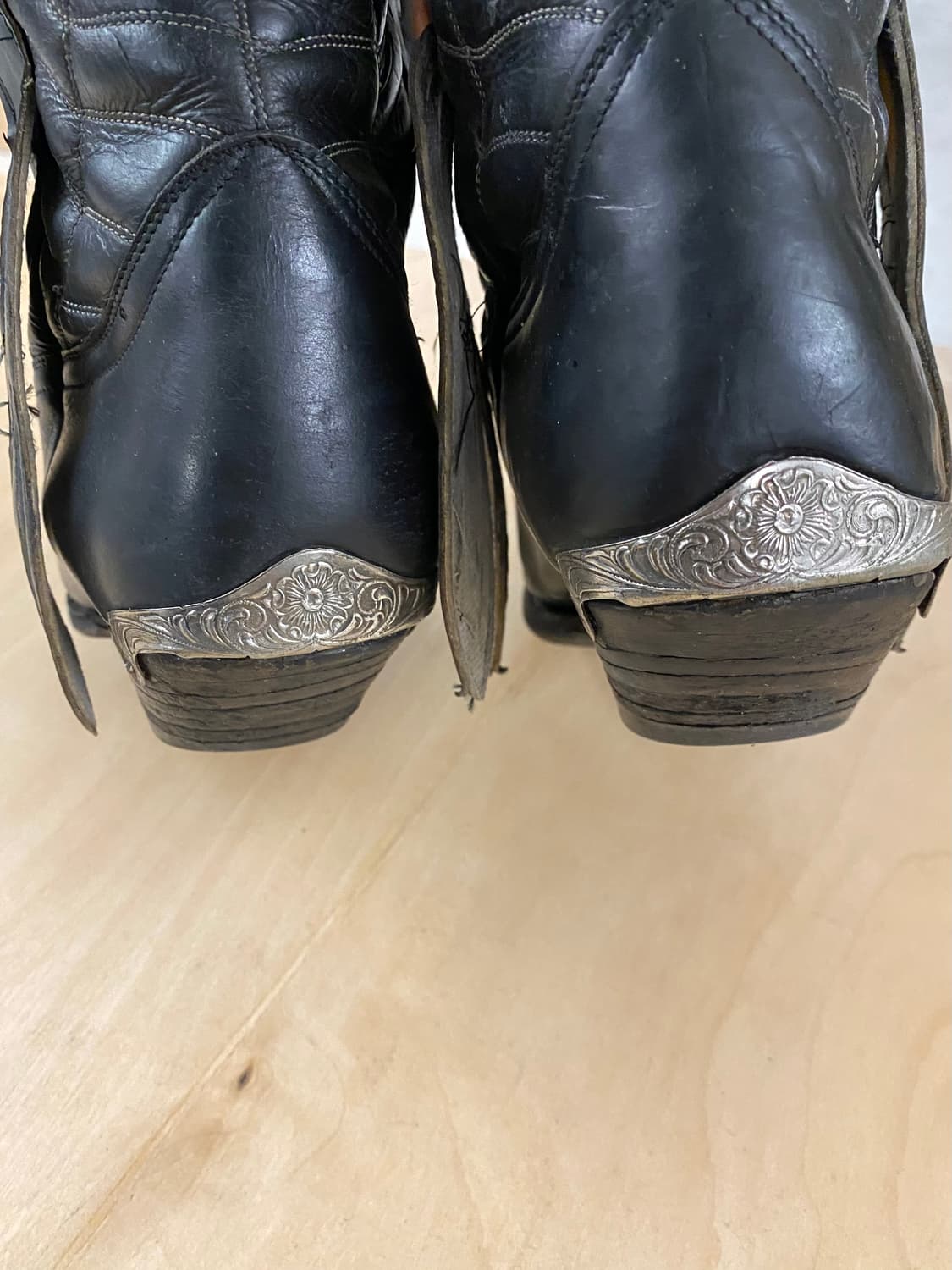 VTG web stitch mule ear western boots 상품이미지5