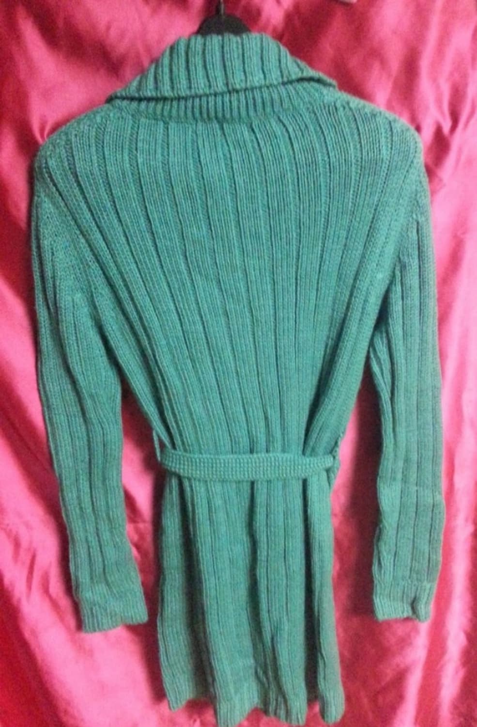 베이직하우스 여성 롱 가디건 그린 90 상품이미지2