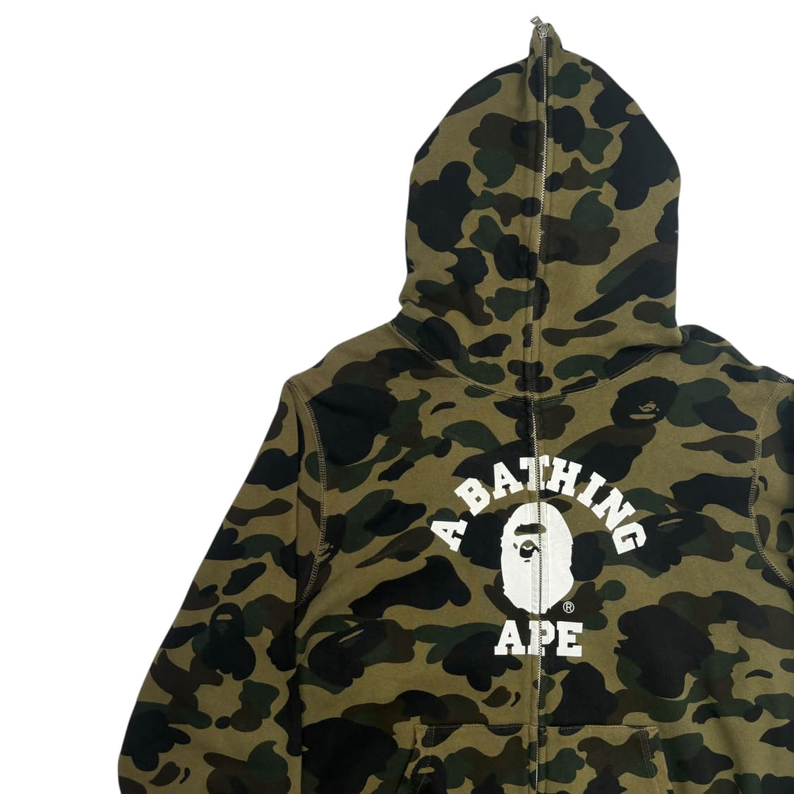 베이프 컬리지 카모 풀 오버 후드집업 XL 상품이미지2
