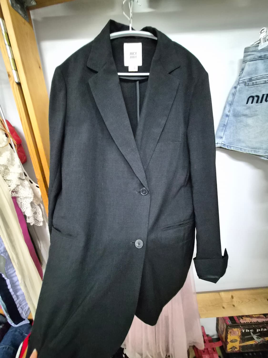 쥬시쥬디 얄상 박시 블랙자켓 상품이미지4