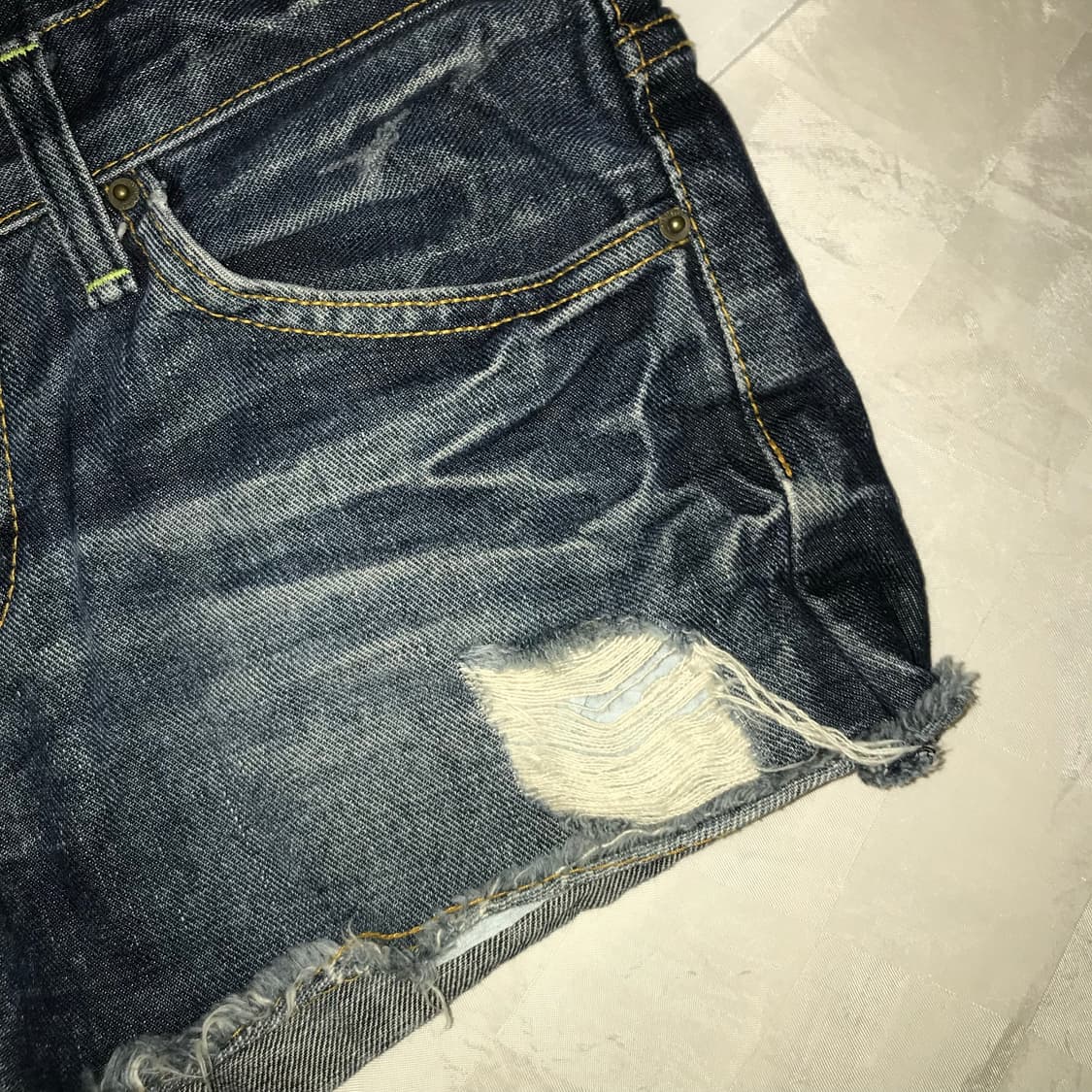 Vintage 빈티지 와투케 데님 갸루 핫팬츠 상품이미지4