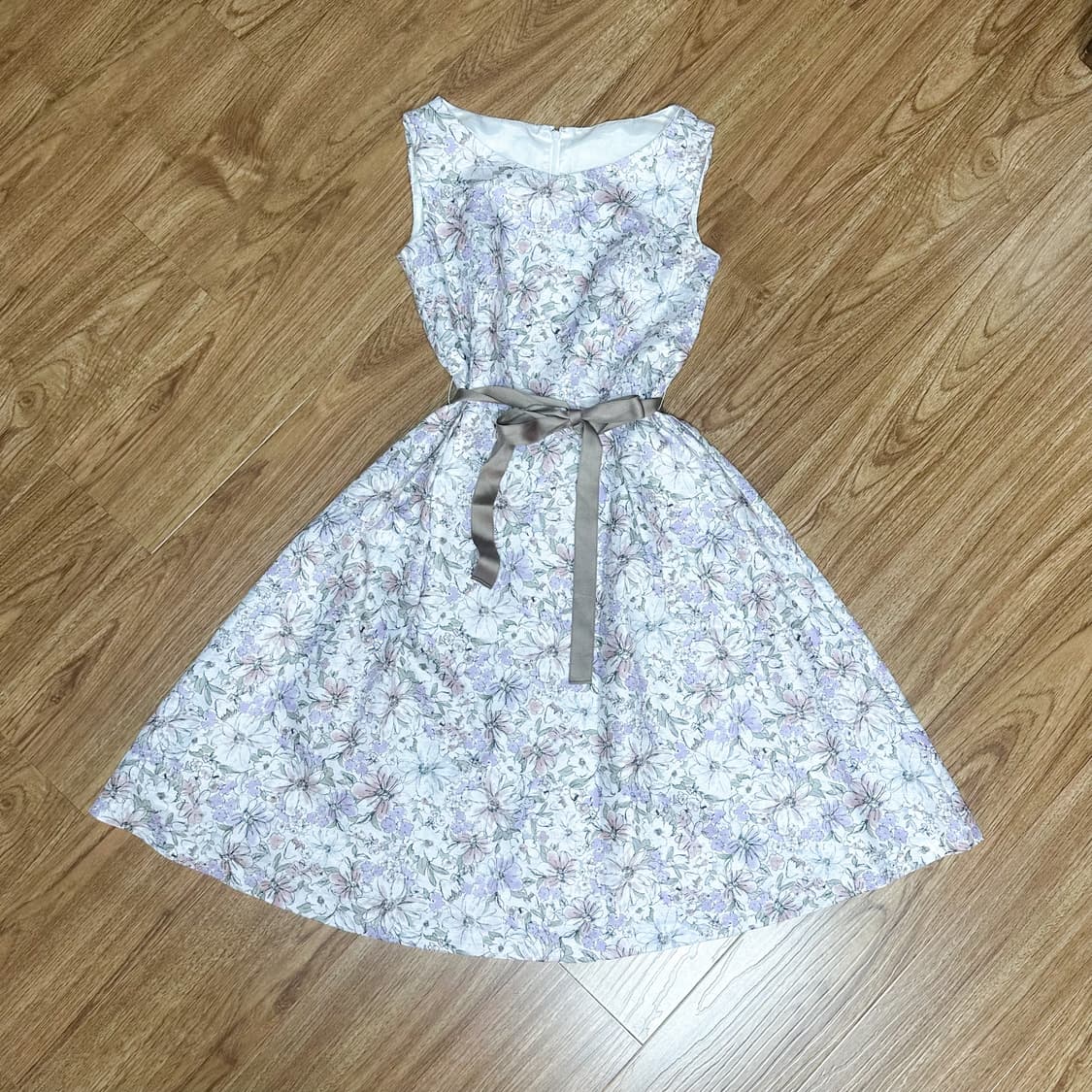 빈티지 플라워 리본 원피스 히메갸루 로걀 모리걸 이시하라사토미 발레코어 상품이미지1