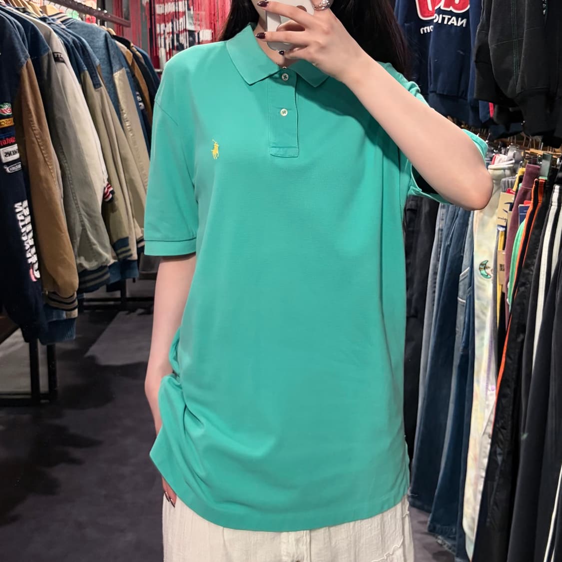[IM] 폴로랄프로렌 반팔 피케 셔츠 민트 상품이미지3