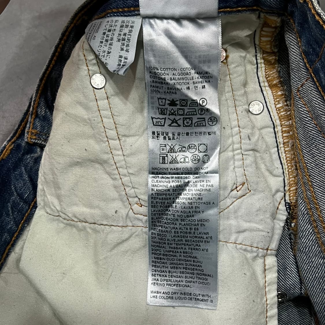  리바이스 웨스턴 스터드 데님 쇼츠 y15231 상품이미지9