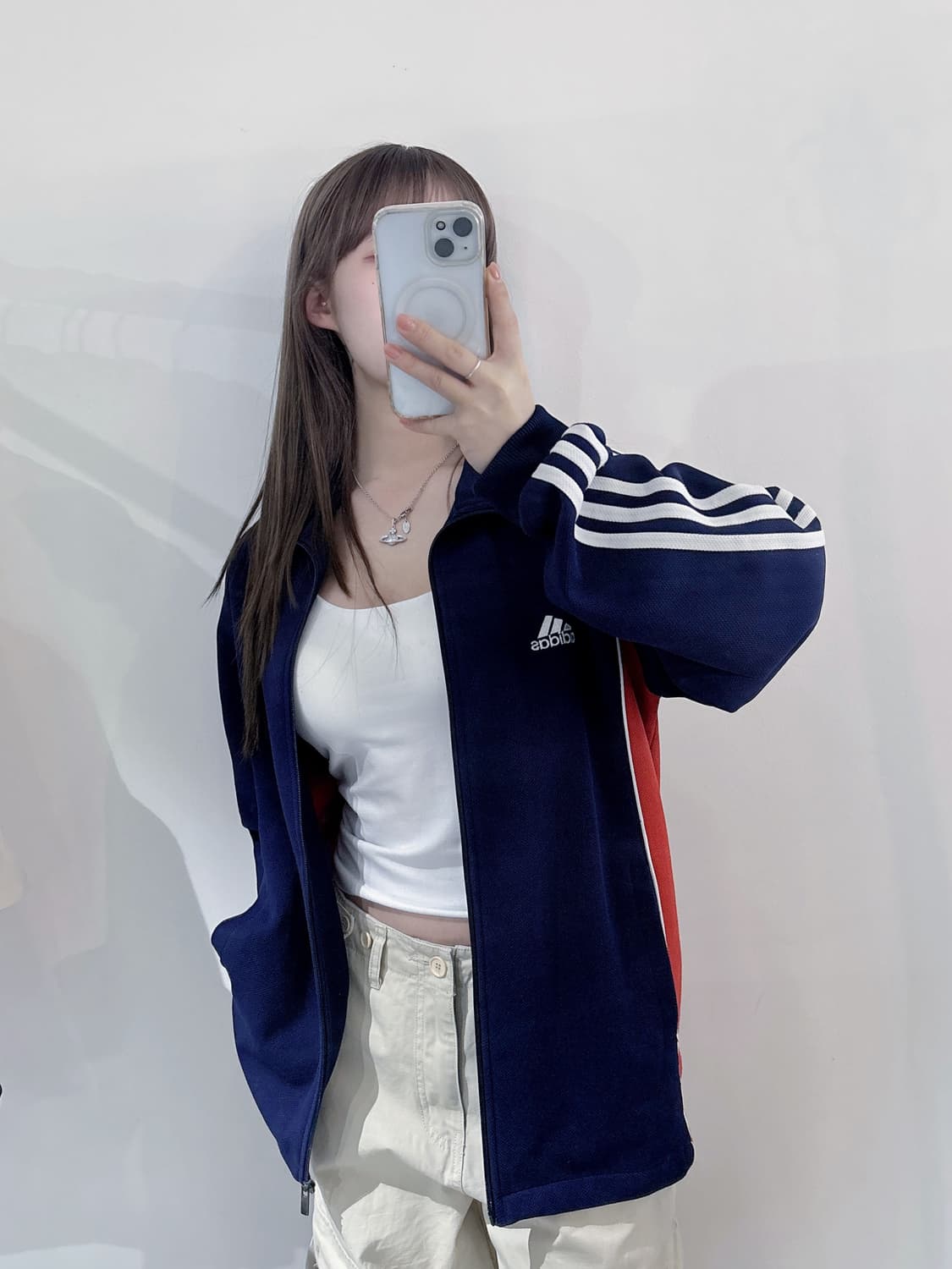 아디다스 00‘s 배색 삼선 트랙탑 상품이미지2