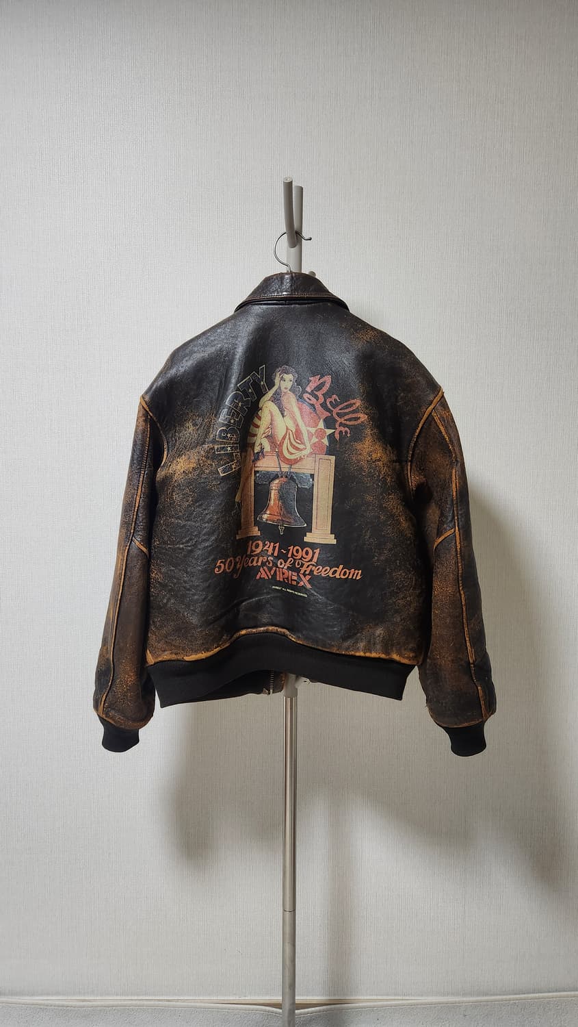 아비렉스 50주년한정판 가죽 A2 항공 점퍼 자켓 xs 100 상품이미지1