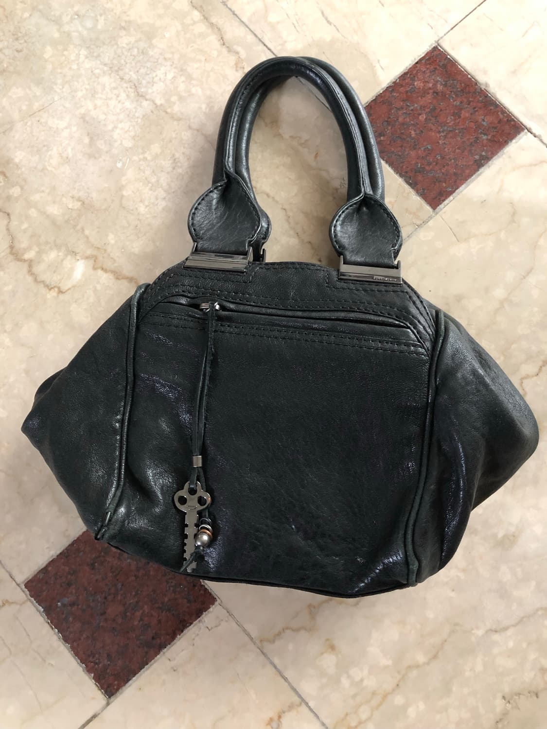 [직수입] 빈티지 diesel 레더 토트 백 블랙 상품이미지3