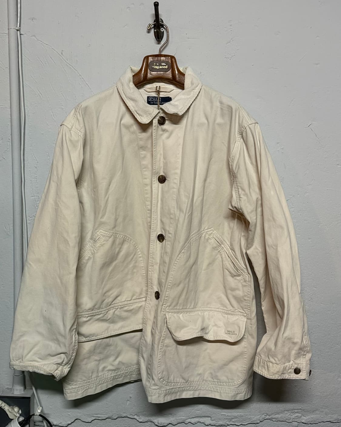 90‘s 폴로 랄프로렌 코튼 헌팅 자켓 L 상품이미지1