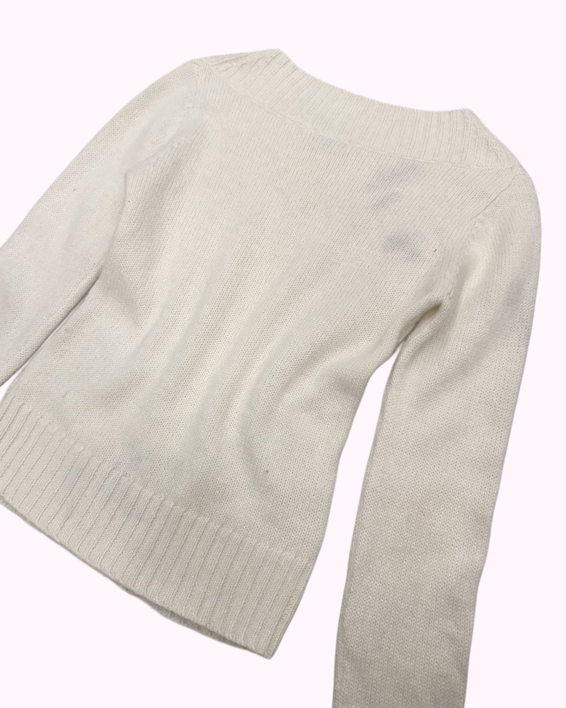hairy ivory v-neck knit 상품이미지5