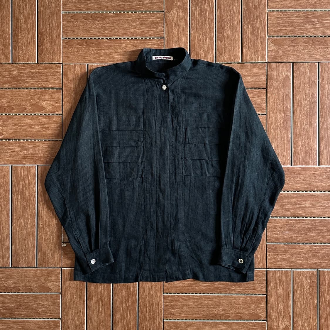 80’s Issey Miyake silk blouse shirts 상품이미지1