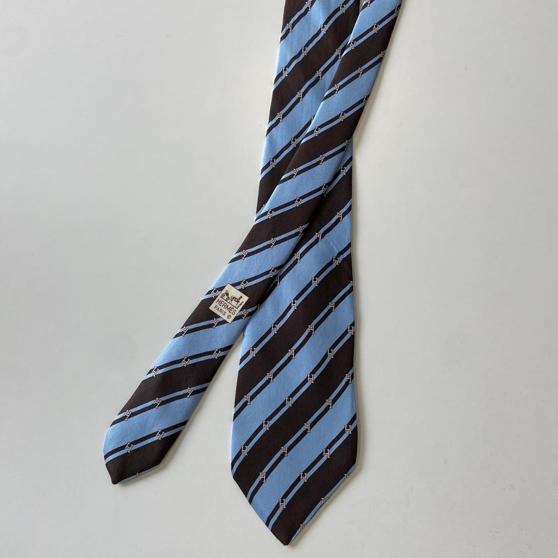 에르메스(HERMES) H모노그램 명품 정품 넥타이 상품이미지2