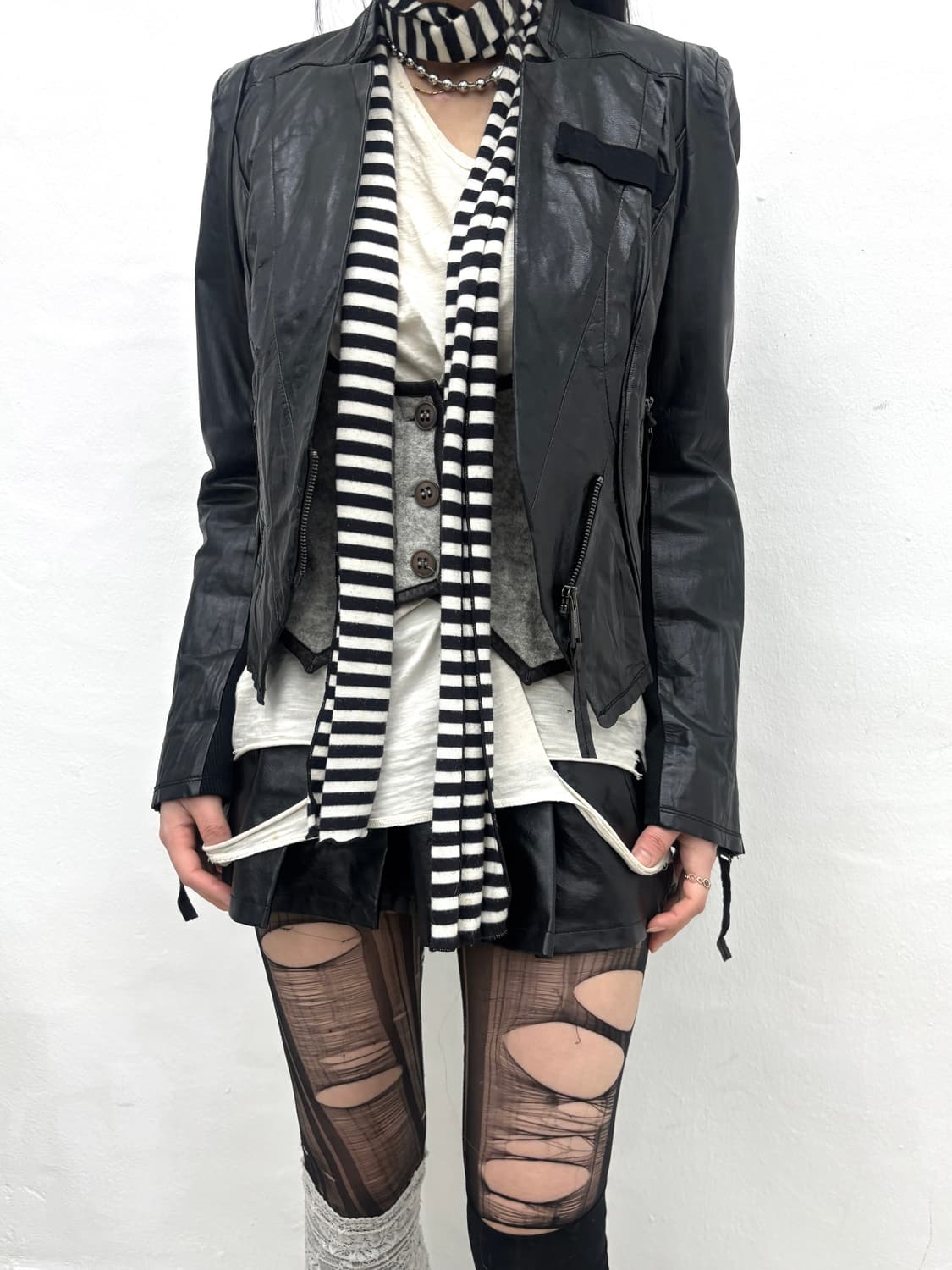 Tankus lambskin leather jacket    상품이미지4