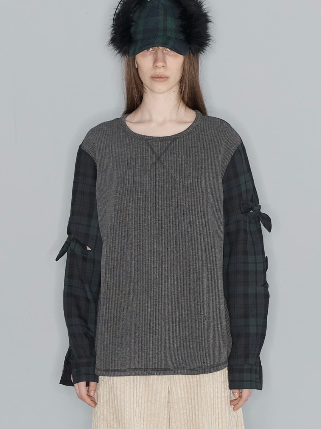 오픈와이와이 openyy 셔츠 슬리브 탑 상품이미지1