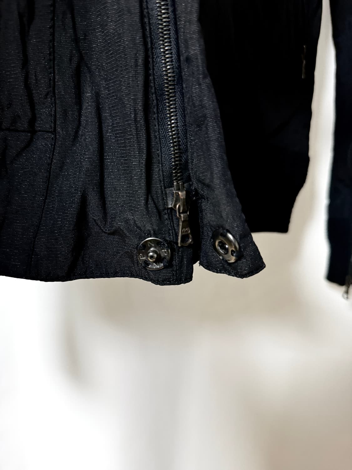 The Viridi anne 밀리터리 2way 사선 라이더 자켓 상품이미지4