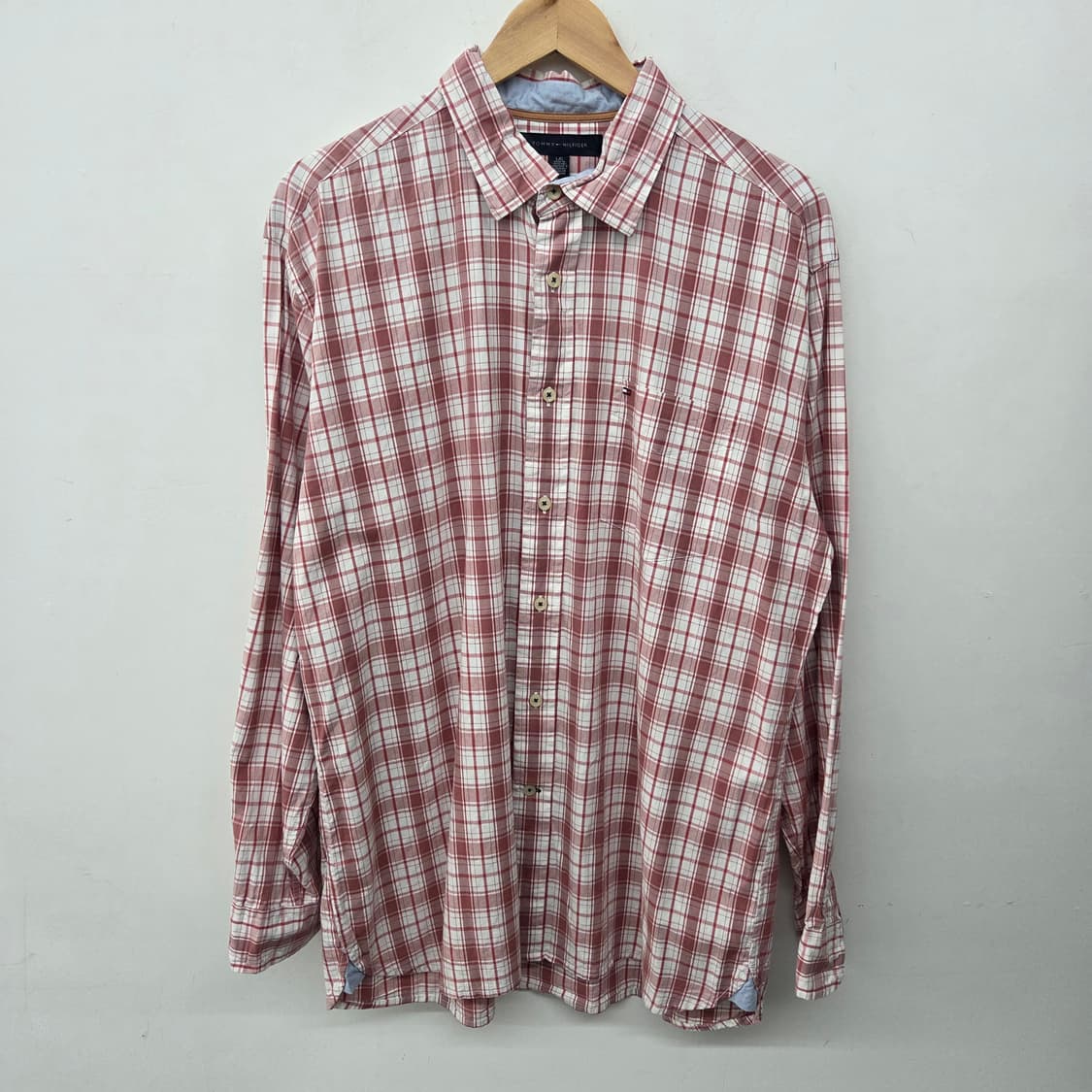 타미힐피거 체크 셔츠 남L 상품이미지2