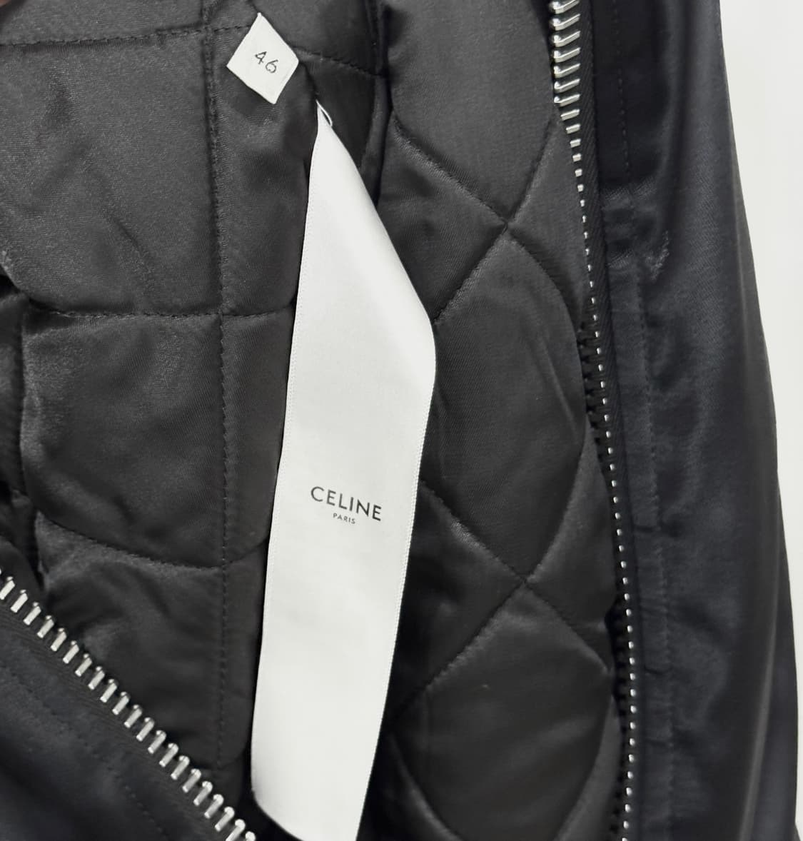 [정품] 24FW 셀린느 백로고 후드 봄버 새틴 (46size) 상품이미지8