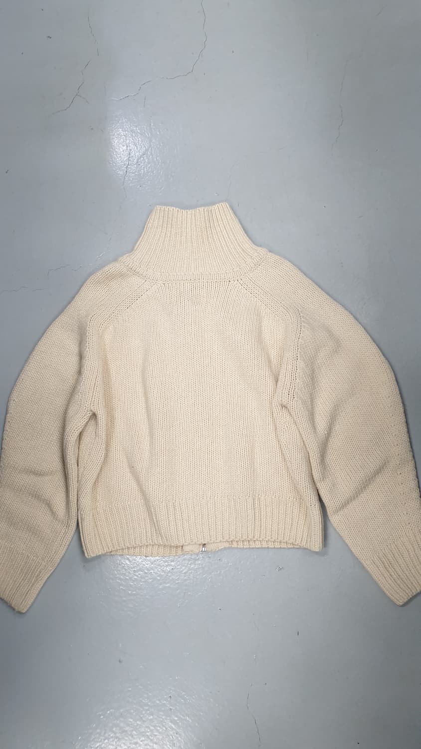 SIYAZU 니트 집업 가디건 아이보리 상품이미지3