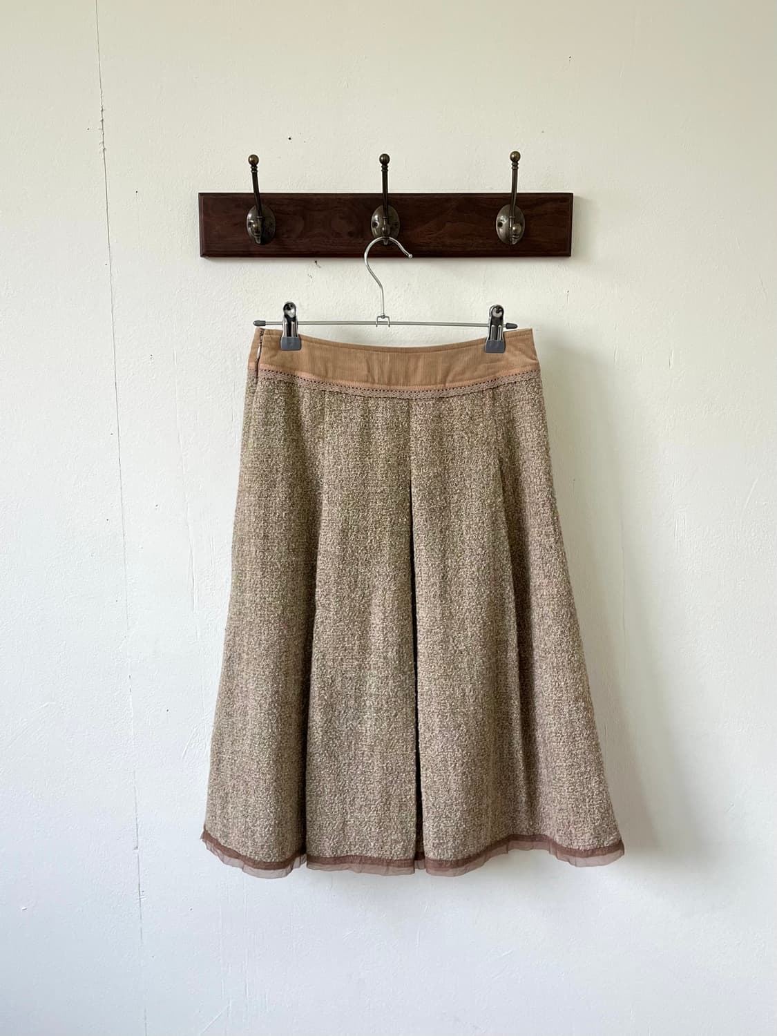 ARTI CHAUT 골덴 레이스 트위드 스커트 상품이미지3