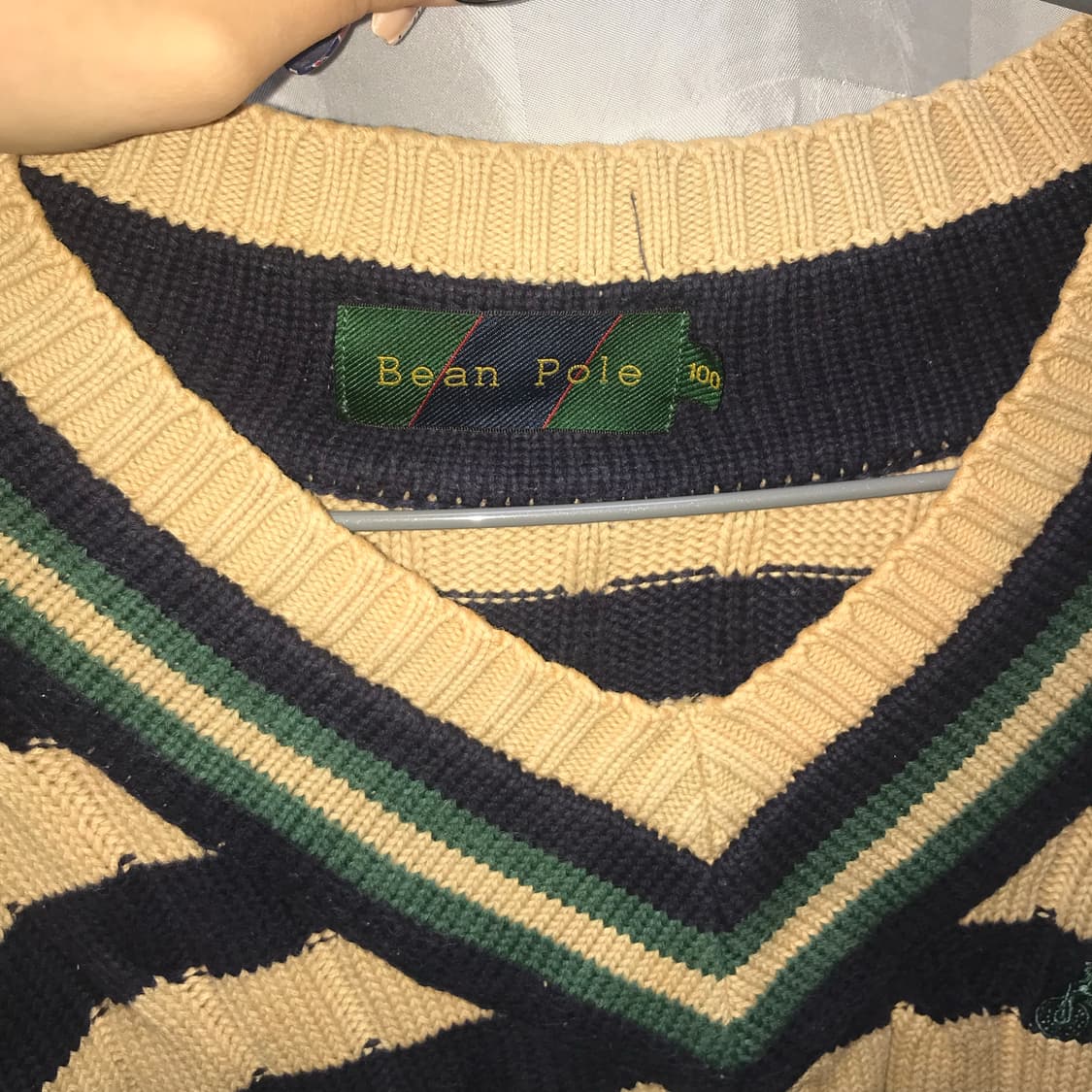 Bean Pole 빈폴 모리걸 스쿨룩 빅사이즈 꽈배기 니트 상품이미지5