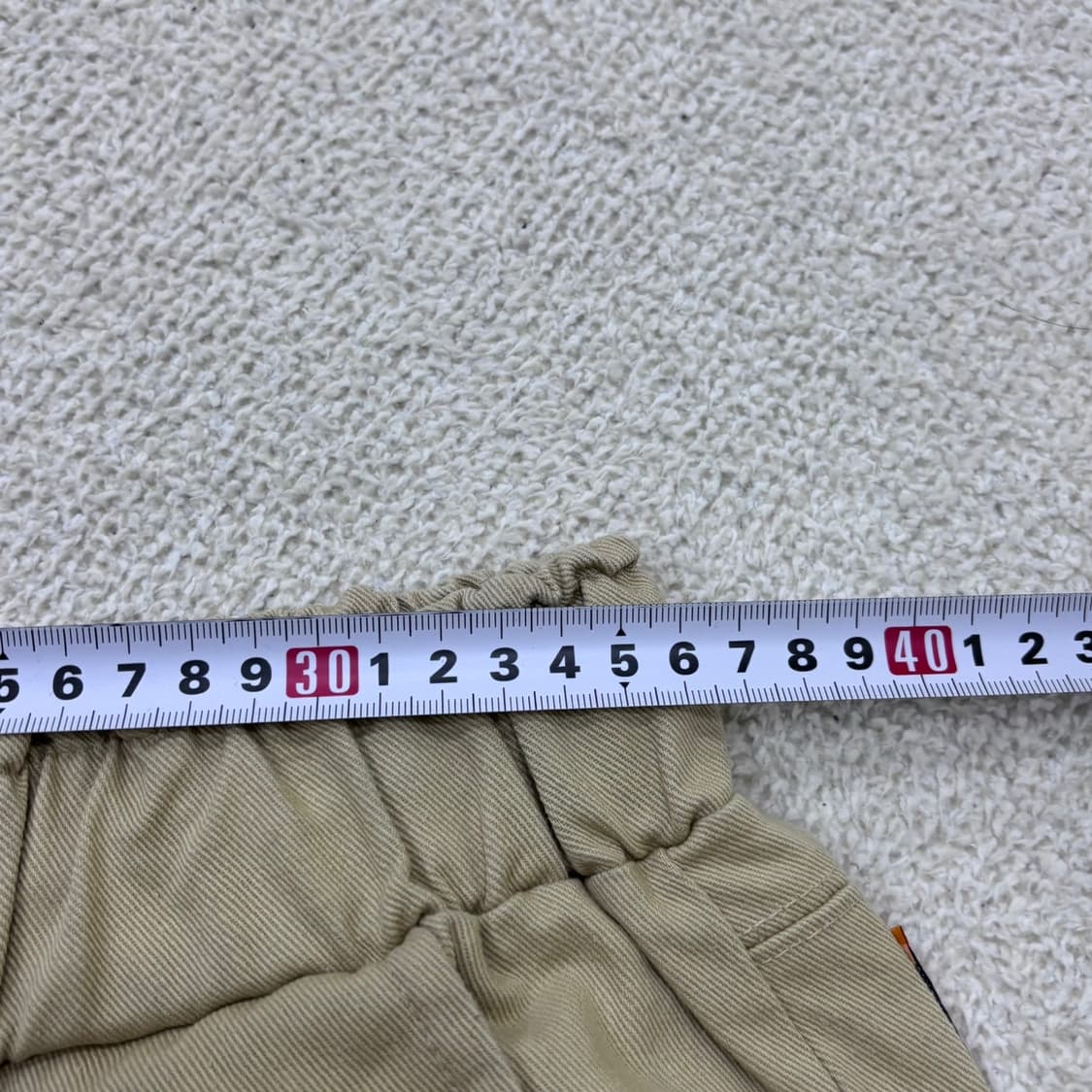 L 앱놀머씽 남성 베이지 밴딩 코튼 팬츠 0619E 상품이미지4