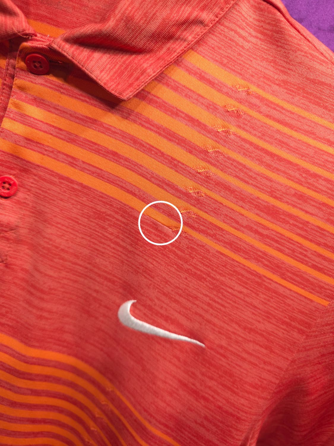 나이키 골프 스트라이프 카라 반팔티 100 상품이미지3