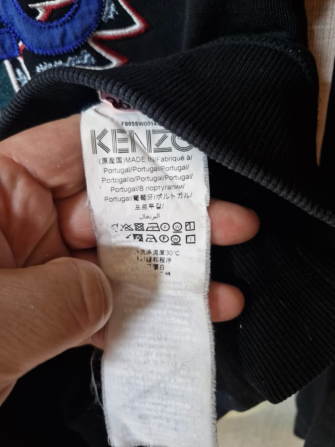 KENZO 겐조 블랙 타이거 맨투맨 M 상품이미지5