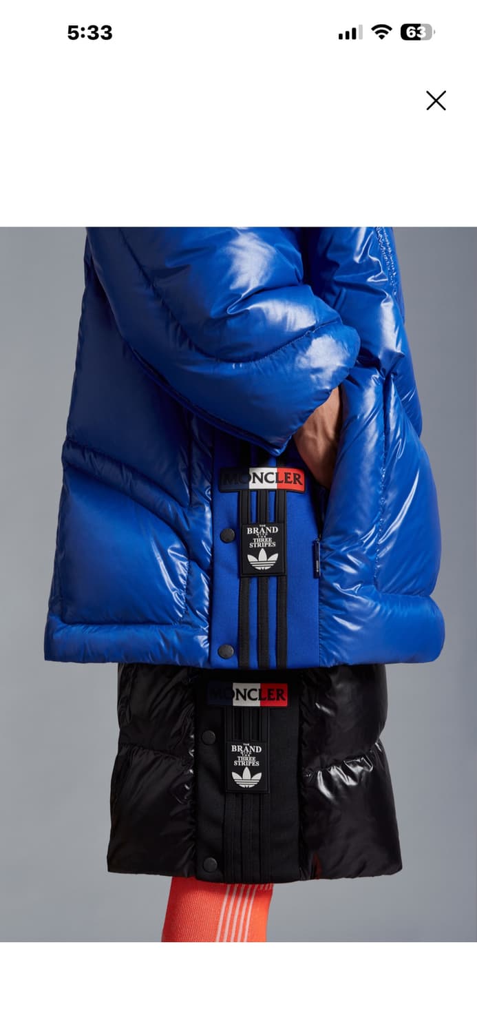 몽클레어 엑스 아디다스 오리지날 블루 Chambery 패딩 상품이미지10