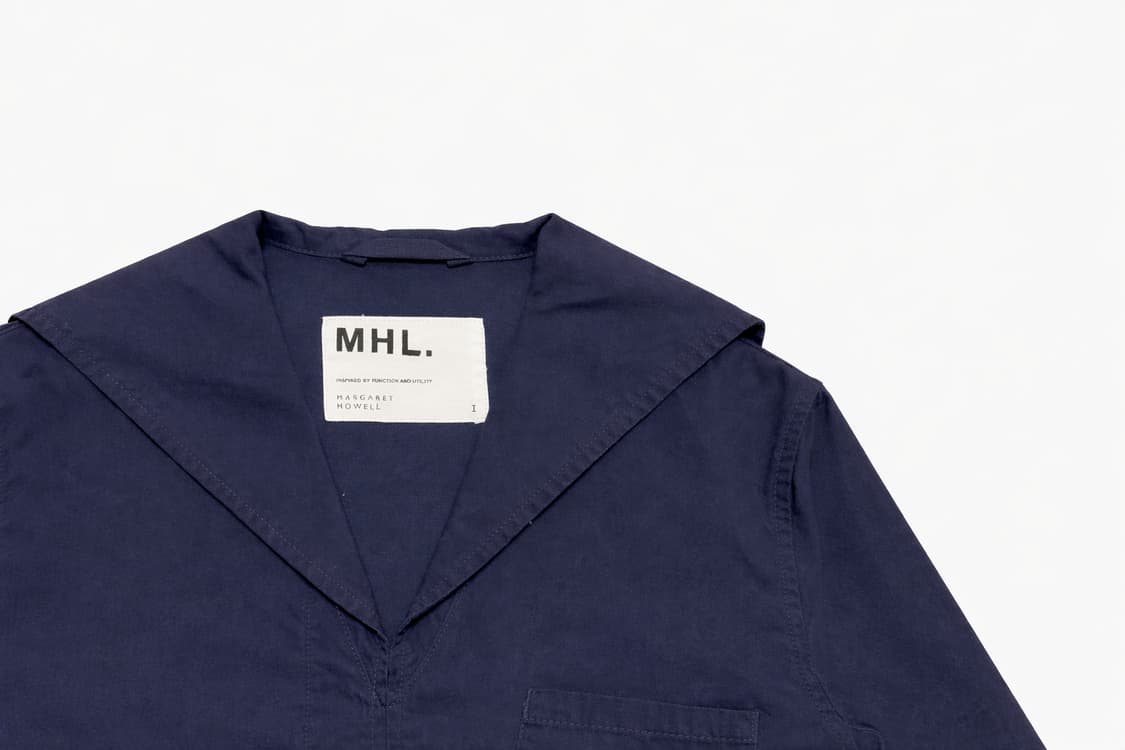 JPN 일본 빈티지 아메카지 MHL 마가렛호웰 네이비 세일러 카라 자켓 상품이미지4