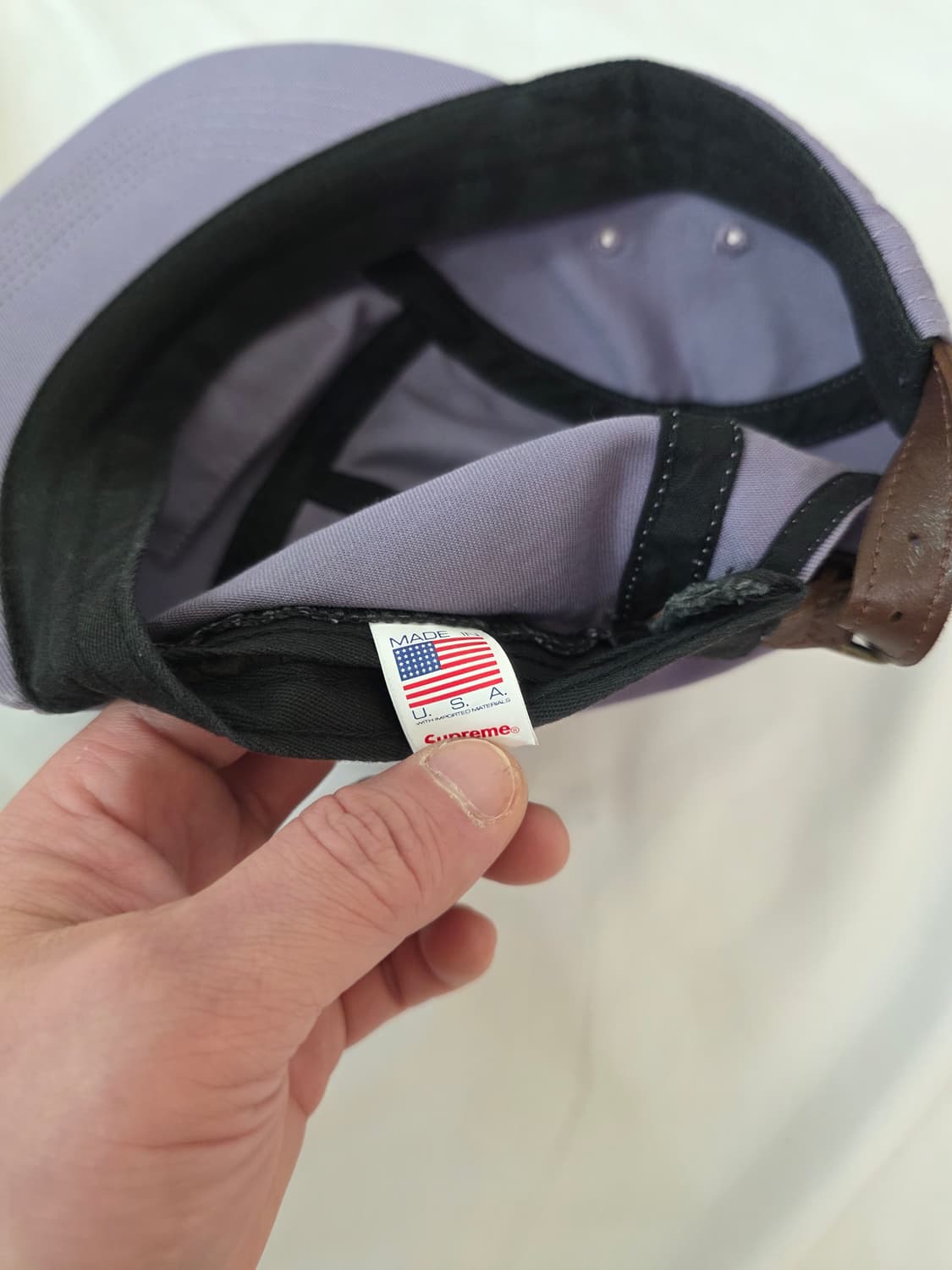 슈프림 워시드 치노 트윌 캠프캡 더스티 퍼플 상품이미지4
