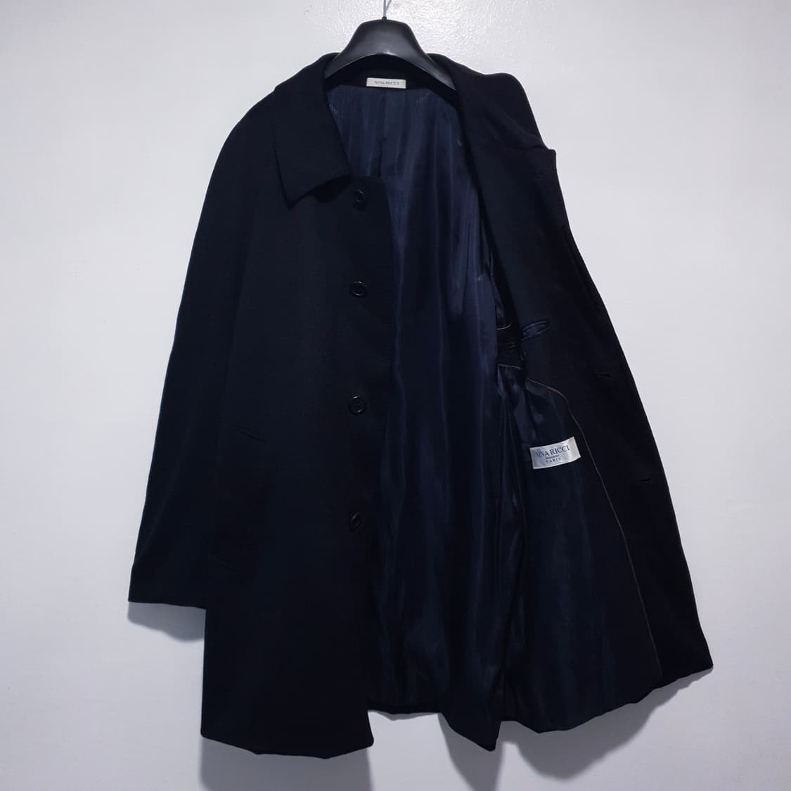 100) 니나리치 콜롬보 100% 퓨어 캐시미어 울마크 캐시미어 코트 상품이미지4