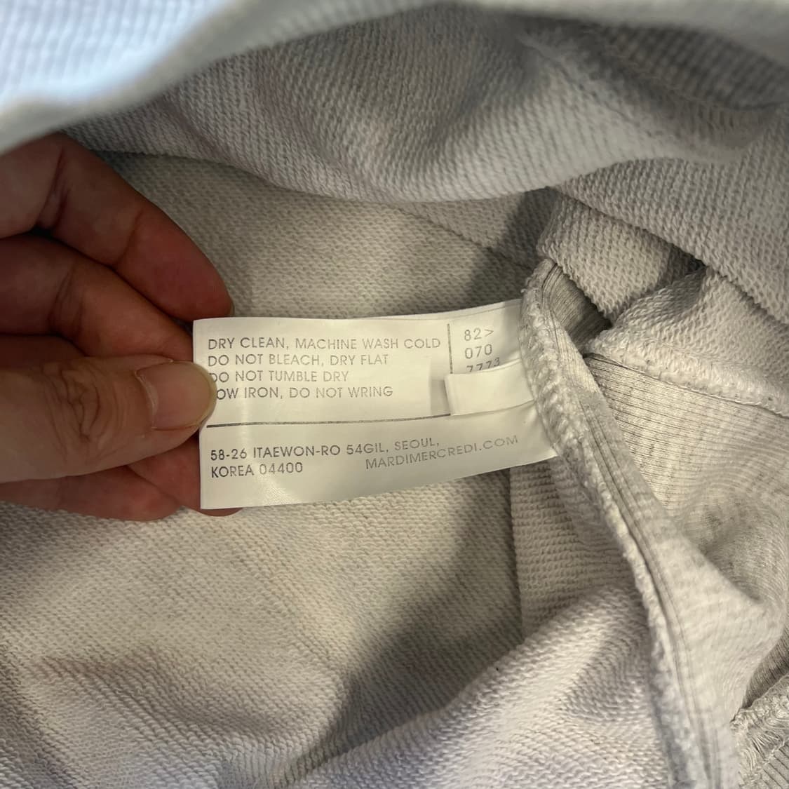 [FREE]마르디 메크르디 맨투맨 상품이미지4