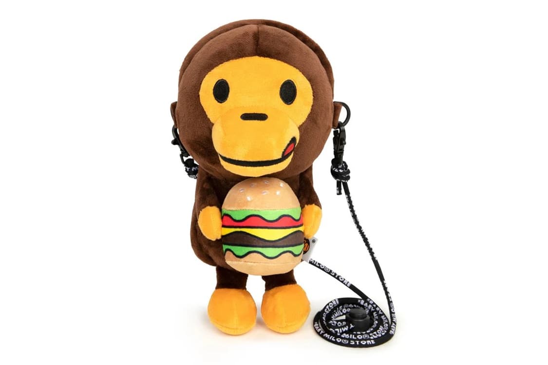 베이프 베이비 마일로 플러시 모바일 백 브라운 상품이미지1