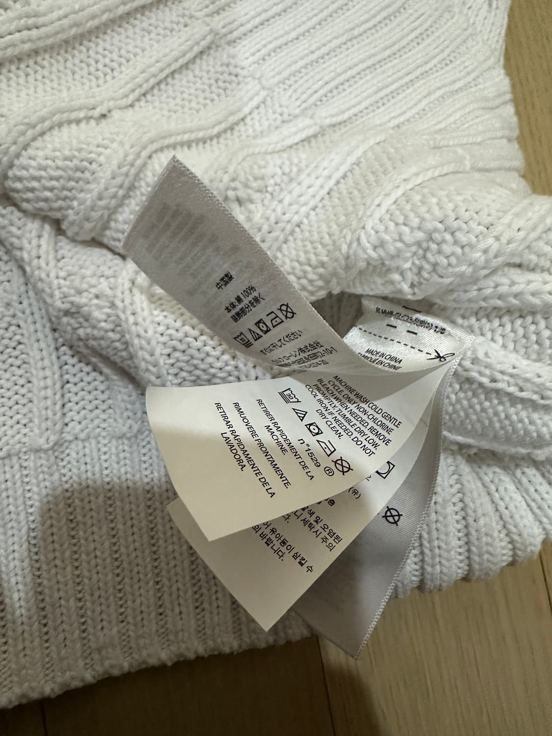 폴로 랄프로렌 케이블 반팔니트 피마코튼 LG (QR정품인증) 상품이미지6