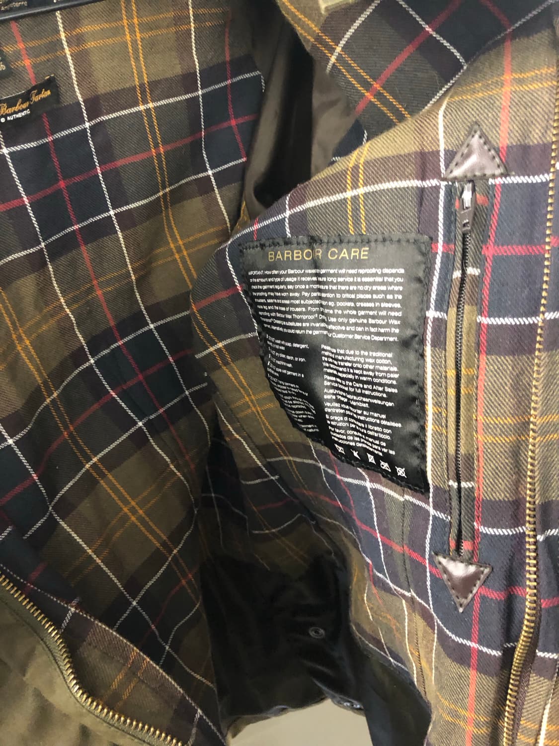 바버 클래식 왁스 자켓 UK6 상품이미지5